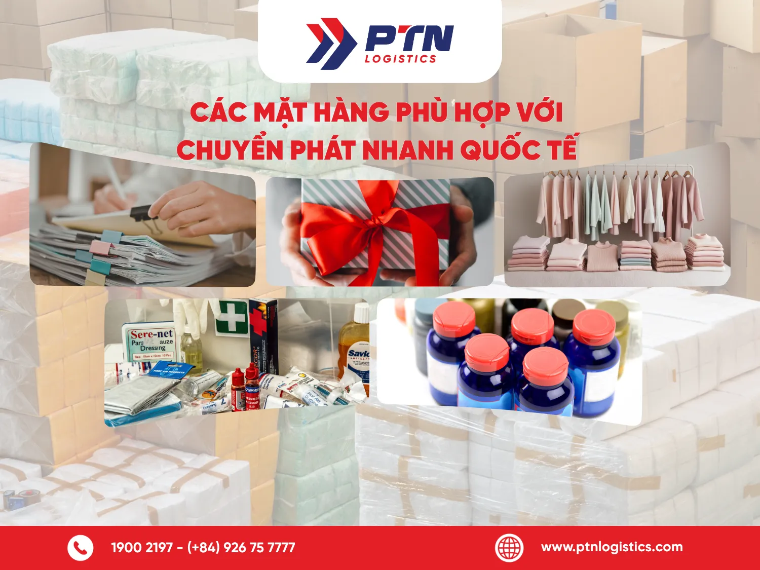 Những mặt hàng phù hợp với chuyển phát nhanh quốc tế