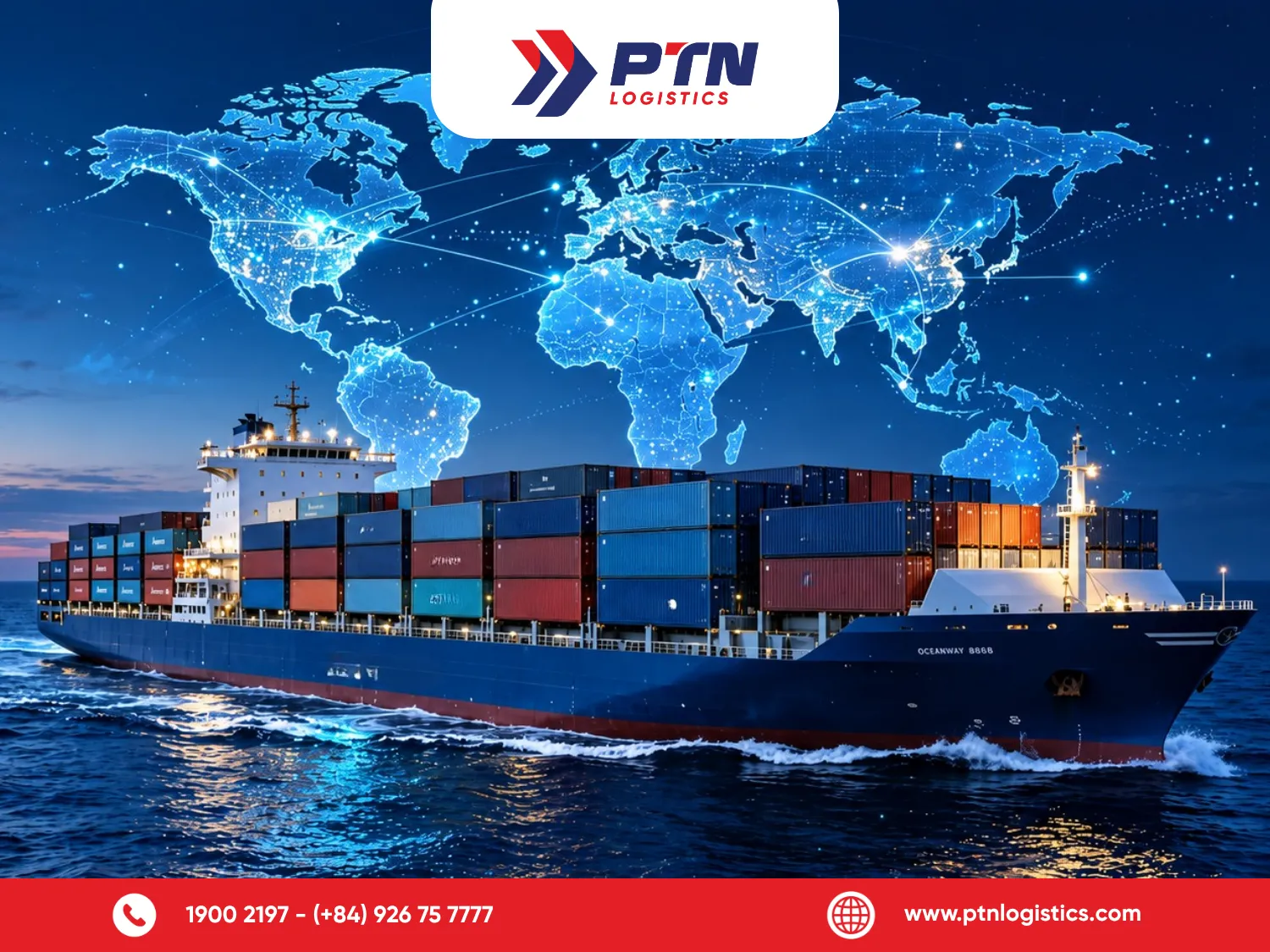 Phí LCL dựa trên địa điểm nhận và gửi hàng