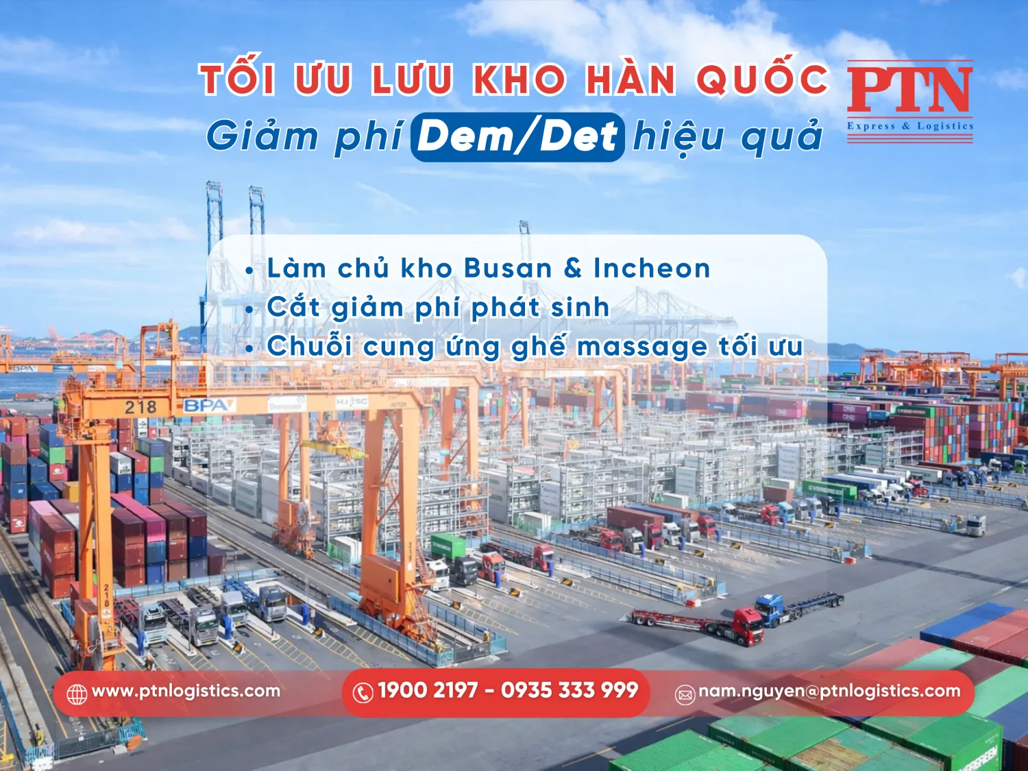 Tận dụng kho bãi tại cảng lớn đẻ giảm phí lưu kho