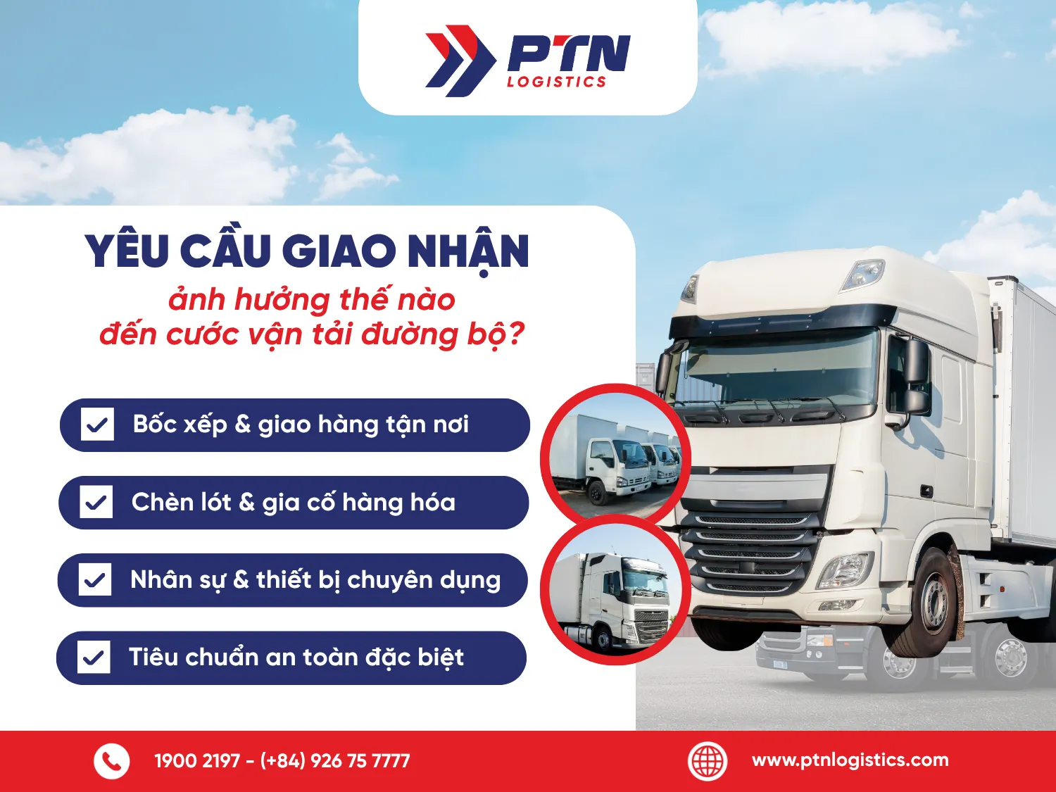 Yêu cầu giao nhận ảnh hưởng thế nào đến cước vận tải đường bộ