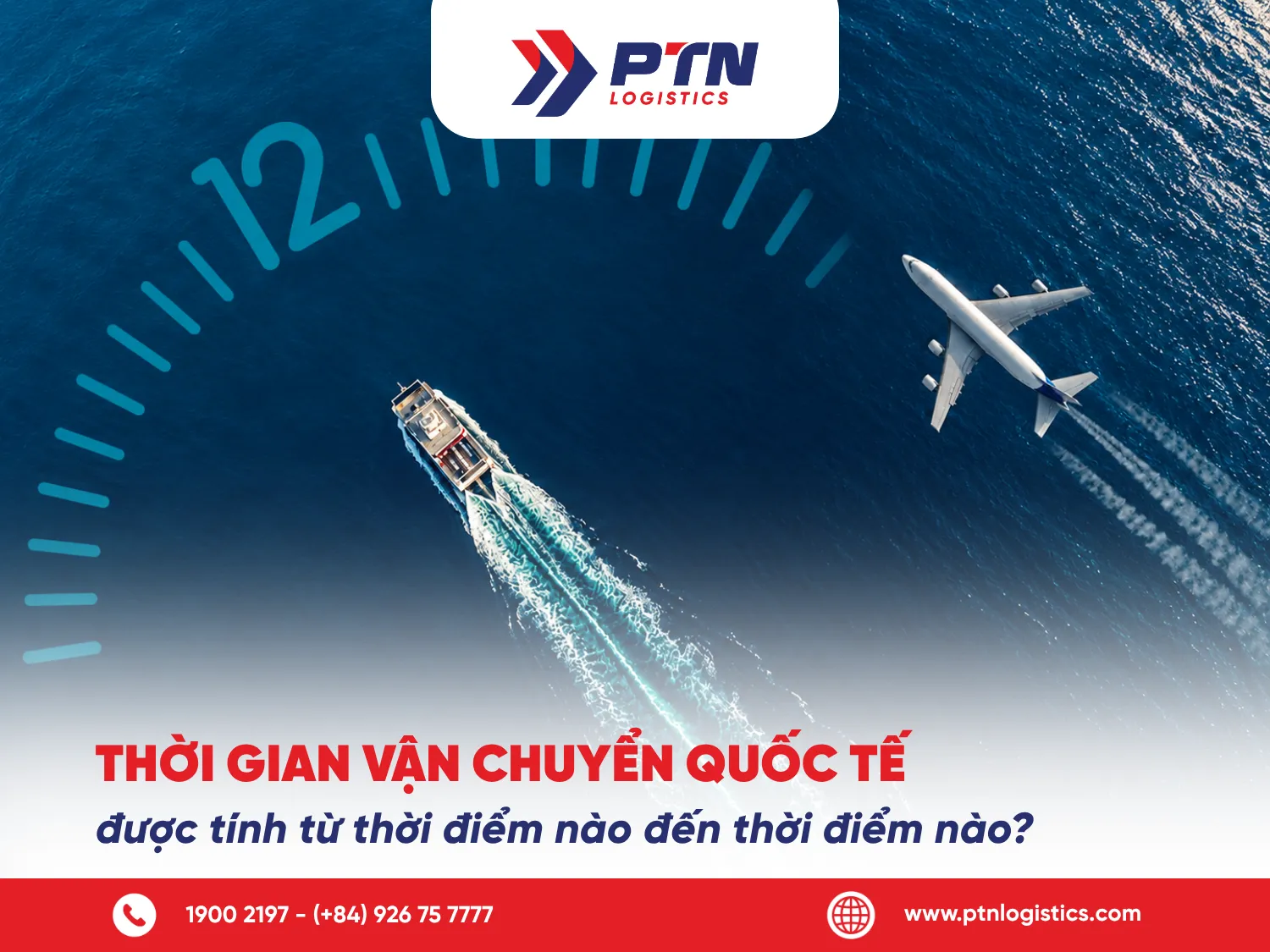 Thời gian vận chuyển quốc tế được tính từ thời điểm nào đến thời điểm nào