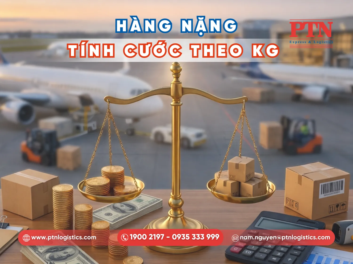 Cách tính cước phí theo cân nặng
