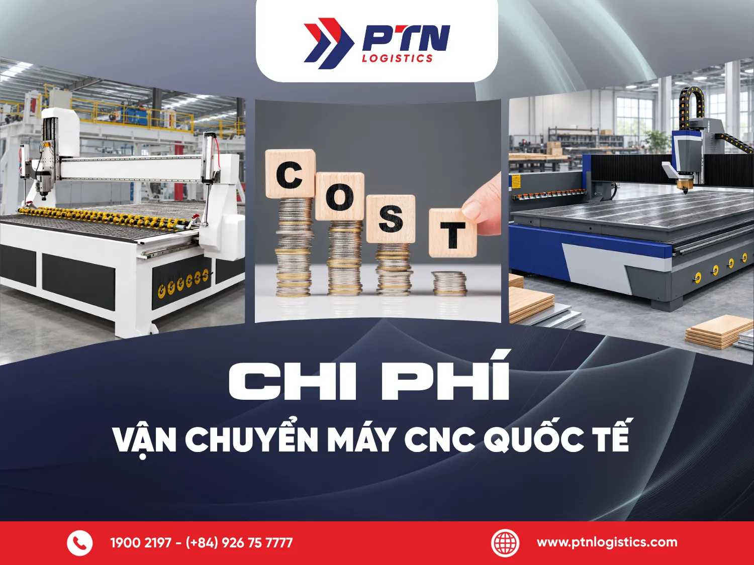 Chi phí vận chuyển máy CNC quốc tế