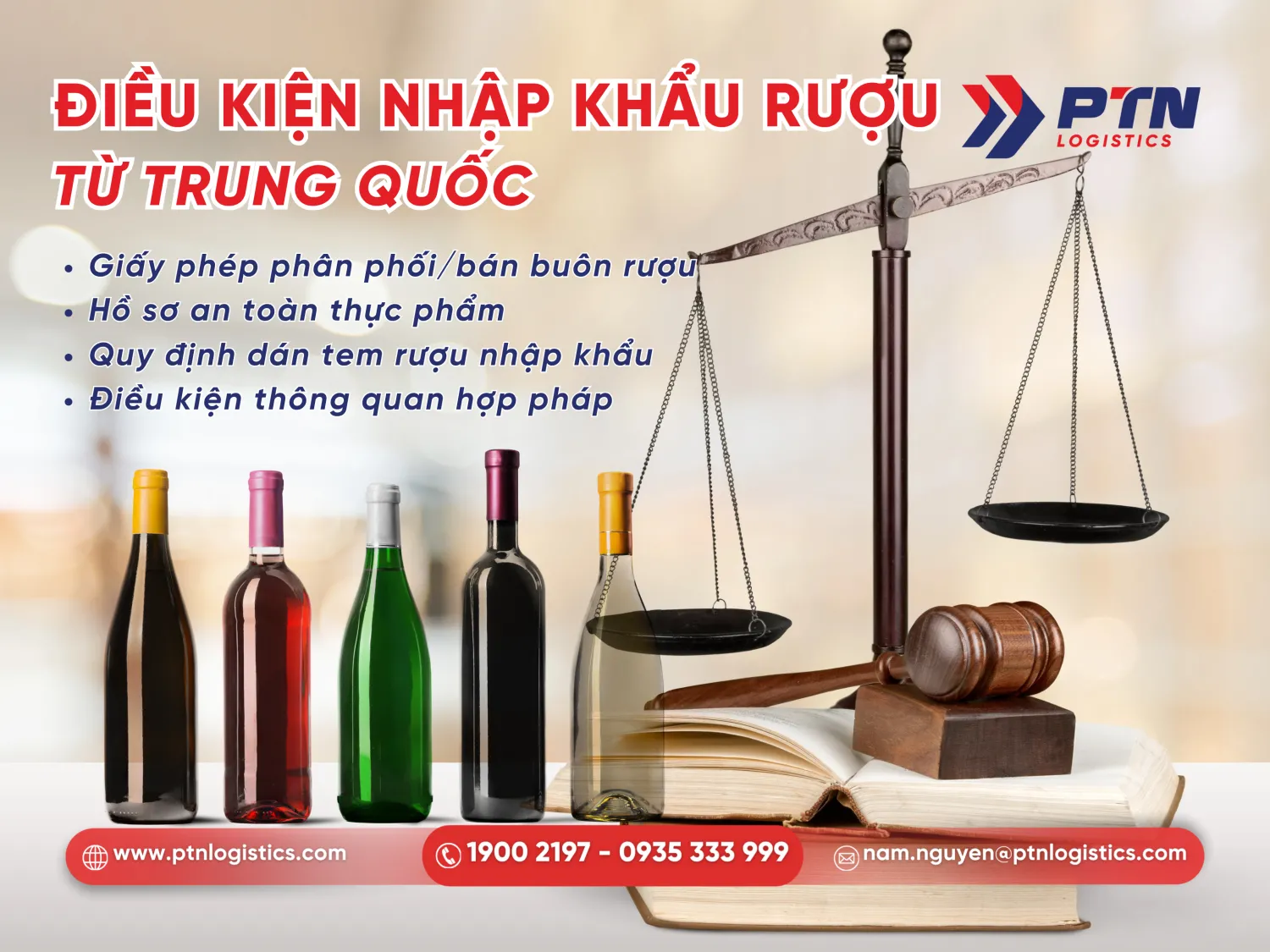 Điều kiện để nhập khẩu rượu về Việt Nam