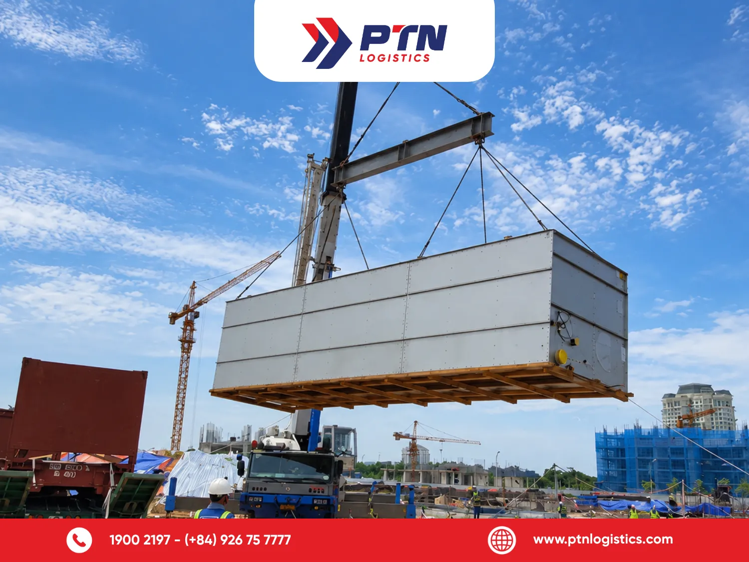 Điều kiện nâng hạ tại điểm nhận và điểm giao