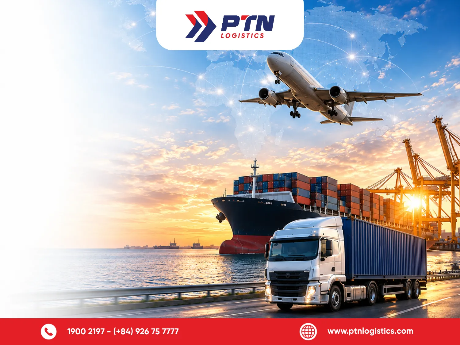 Phương thức và tuyến vận chuyển hàng mẫu