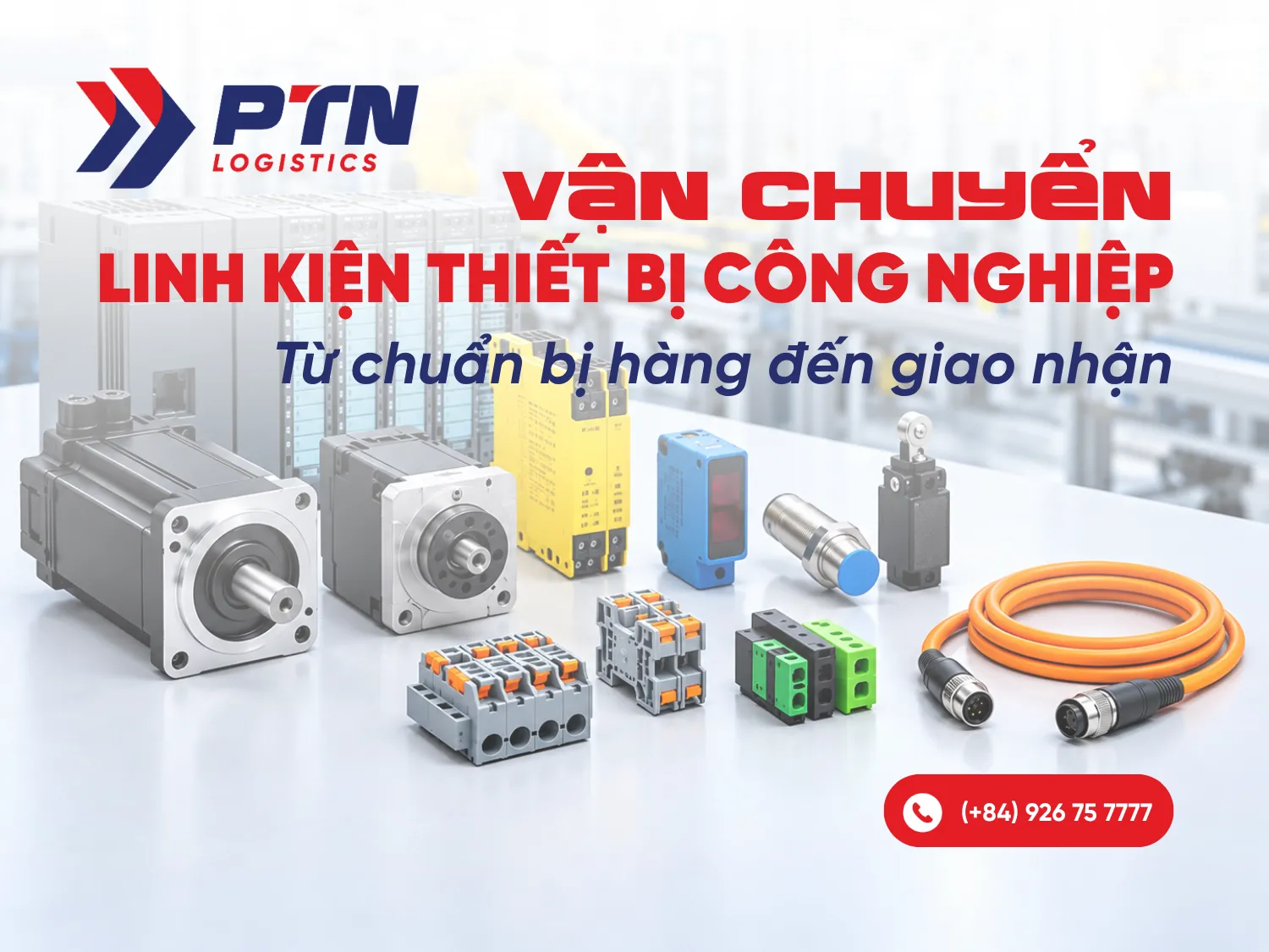 Vận chuyển linh kiện thiết bị công nghiệp quốc tế