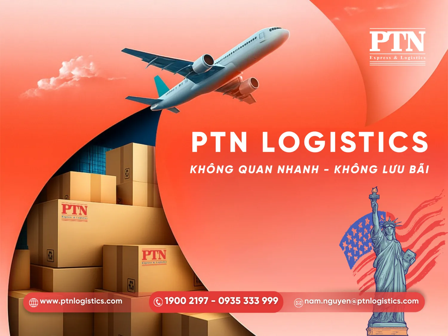 Giải pháp vận chuyển tuyến hàng không Mỹ