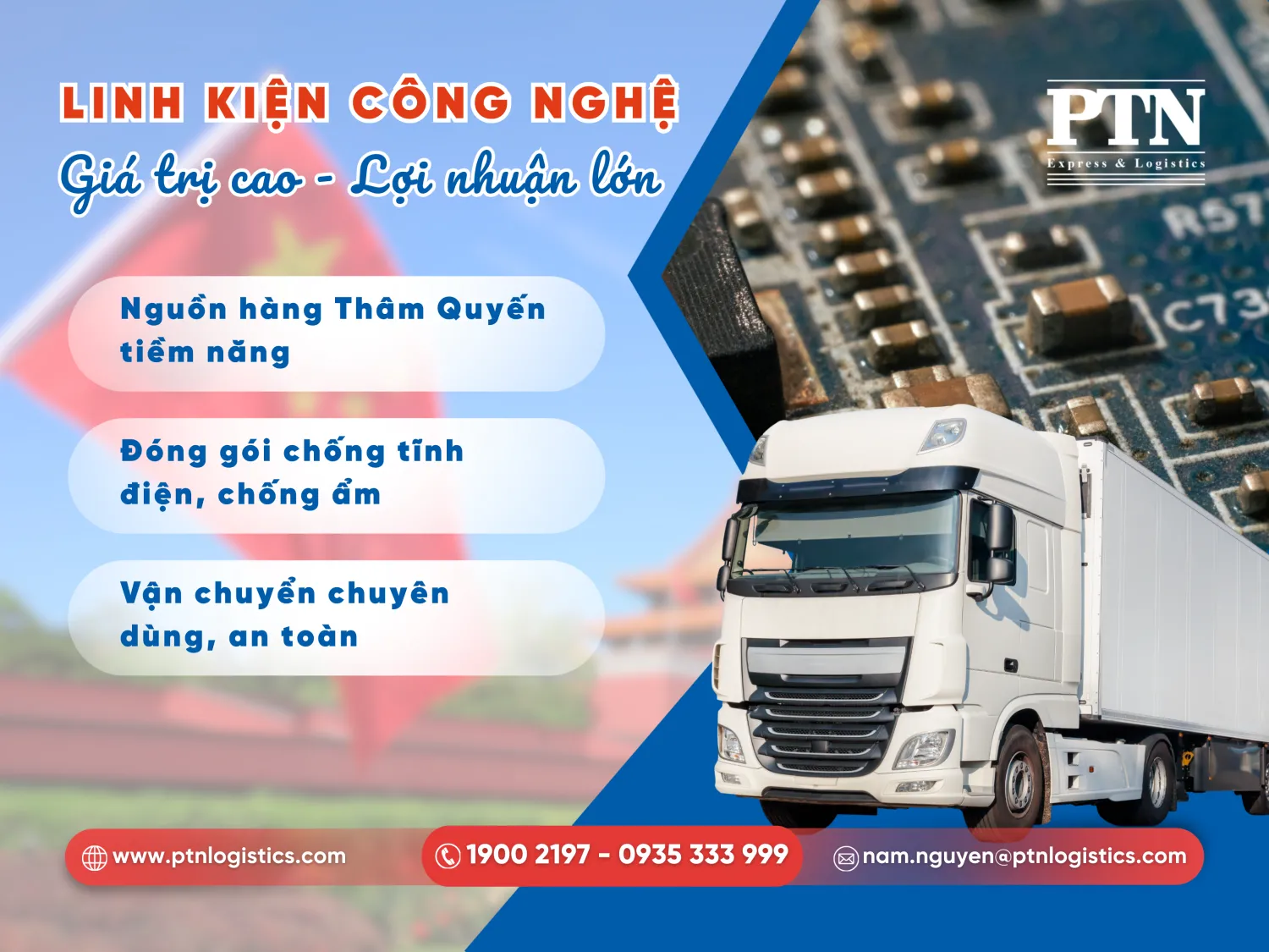 Nhập linh kiện điên tử từ Trung Quốc