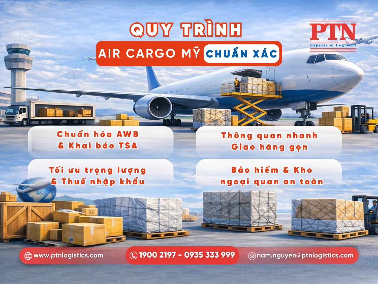 Quy trình kỹ thuật và hồ sơ vận tải hàng không