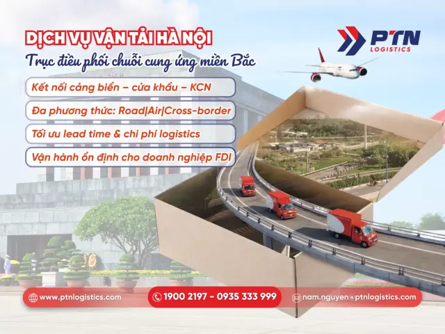 Dịch vụ vận tải Hà Nội, trục điều phối chuỗi cung ứng miền Bắc
