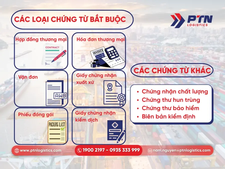 Các chứng từ cốt lõi trong bộ chứng từ xuất nhập khẩu