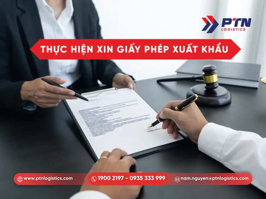 Xin giấy phép xuất khẩu trong quy trình xuất khẩu hàng hóa