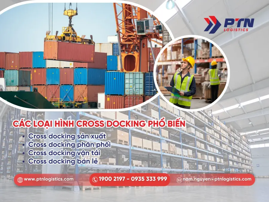 Các loại hình cross docking phổ biến hiện nay