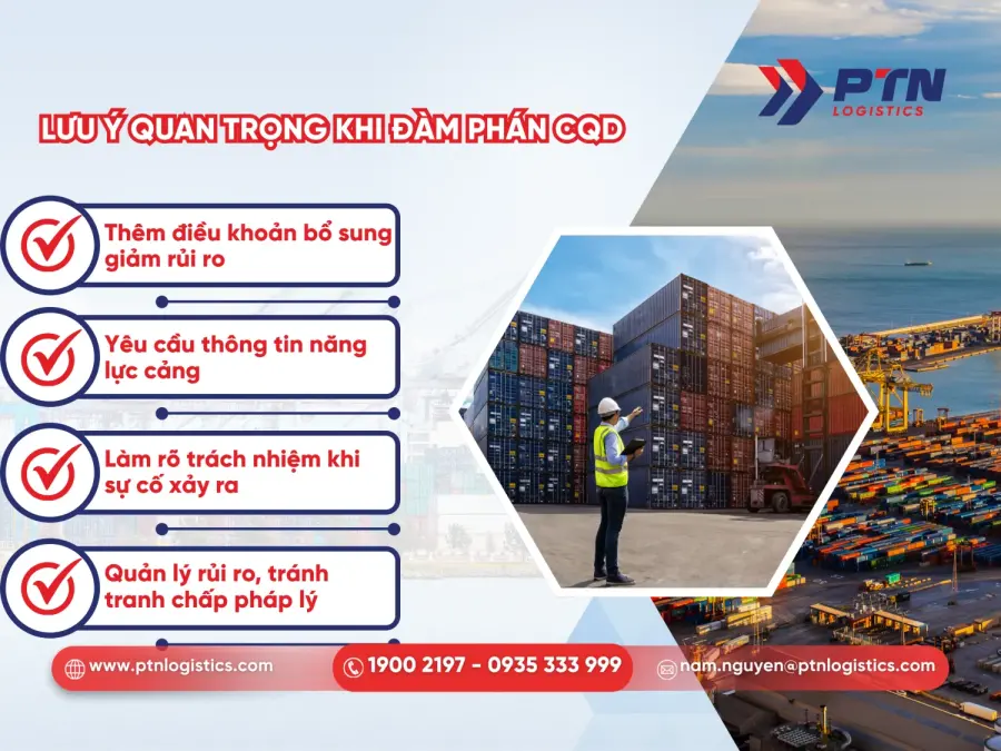 Các lưu ý quan trọng khi đàm phán điều kiện CQD