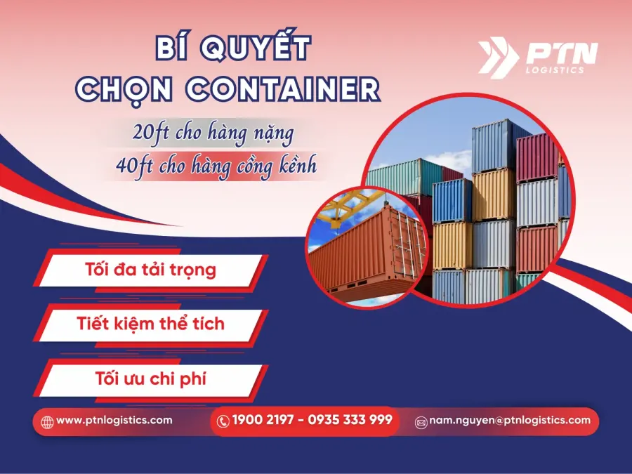 Chọn loại conainer nào cho phù hợp