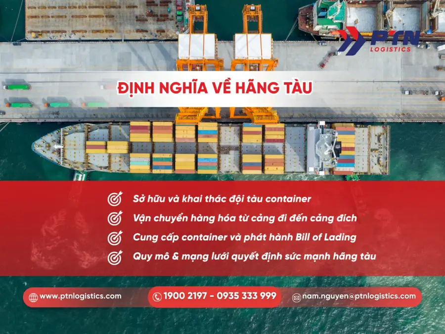 Định nghĩa chi tiết về hãng tàu