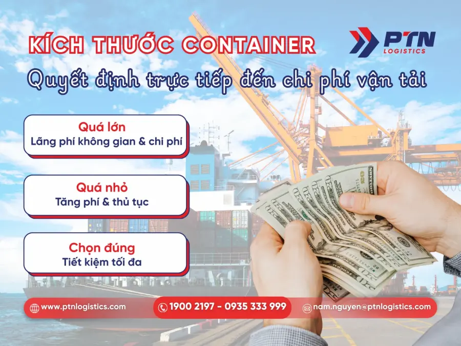 Lựa chọn đúng container để tiết kiệm chi phí