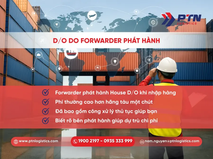D/O là do forwarder phát hành