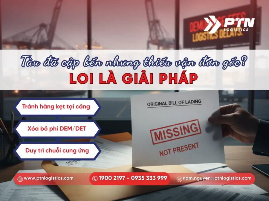 Dùng LOI để giải phóng hàng không có BL gốc