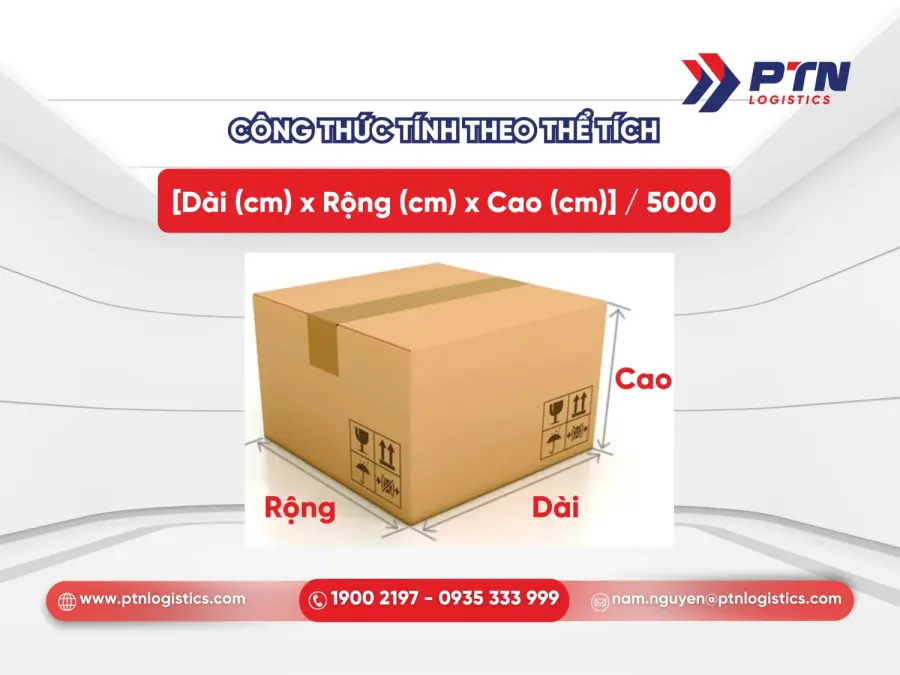 Cách tính trọng lượng theo thể tích chuẩn IATA