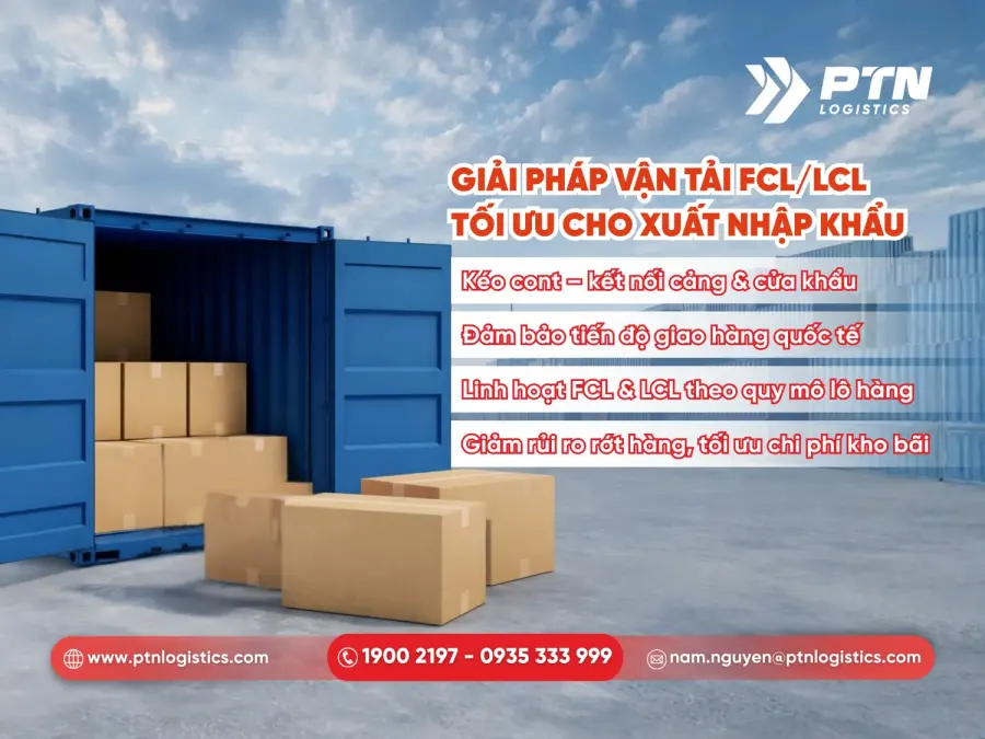 Giải pháp vận tải hàng hóa xuất nhập khẩu
