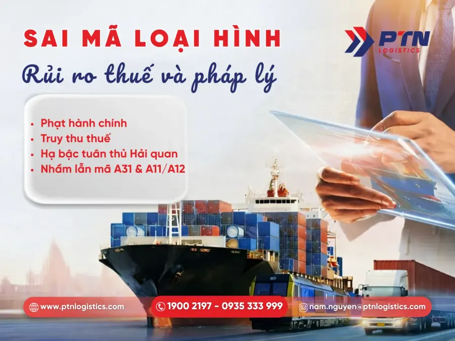 Các hậu quả khi khai sai mã loại hình