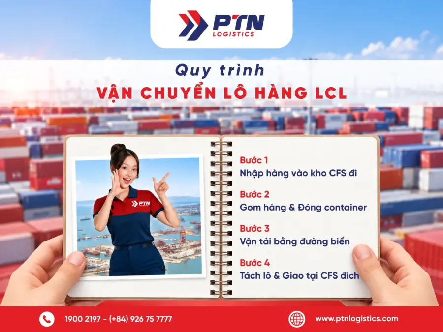Quy trình vận chuyển hàng LCL
