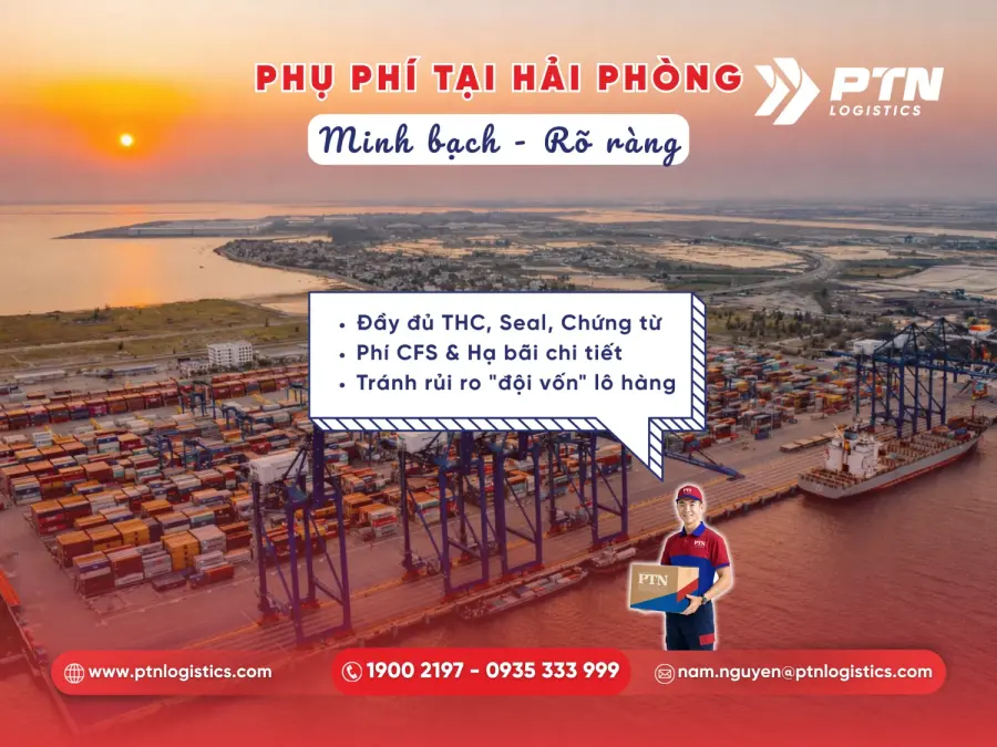 Các loại phụ phí địa phương tại cảng Hải Phòng